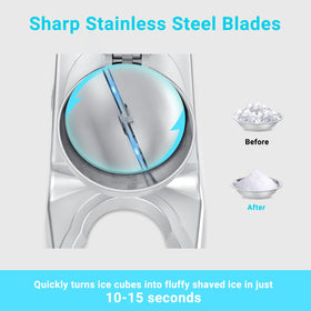 Hurmovae rubber base stabilizes the machine for quieter operation.