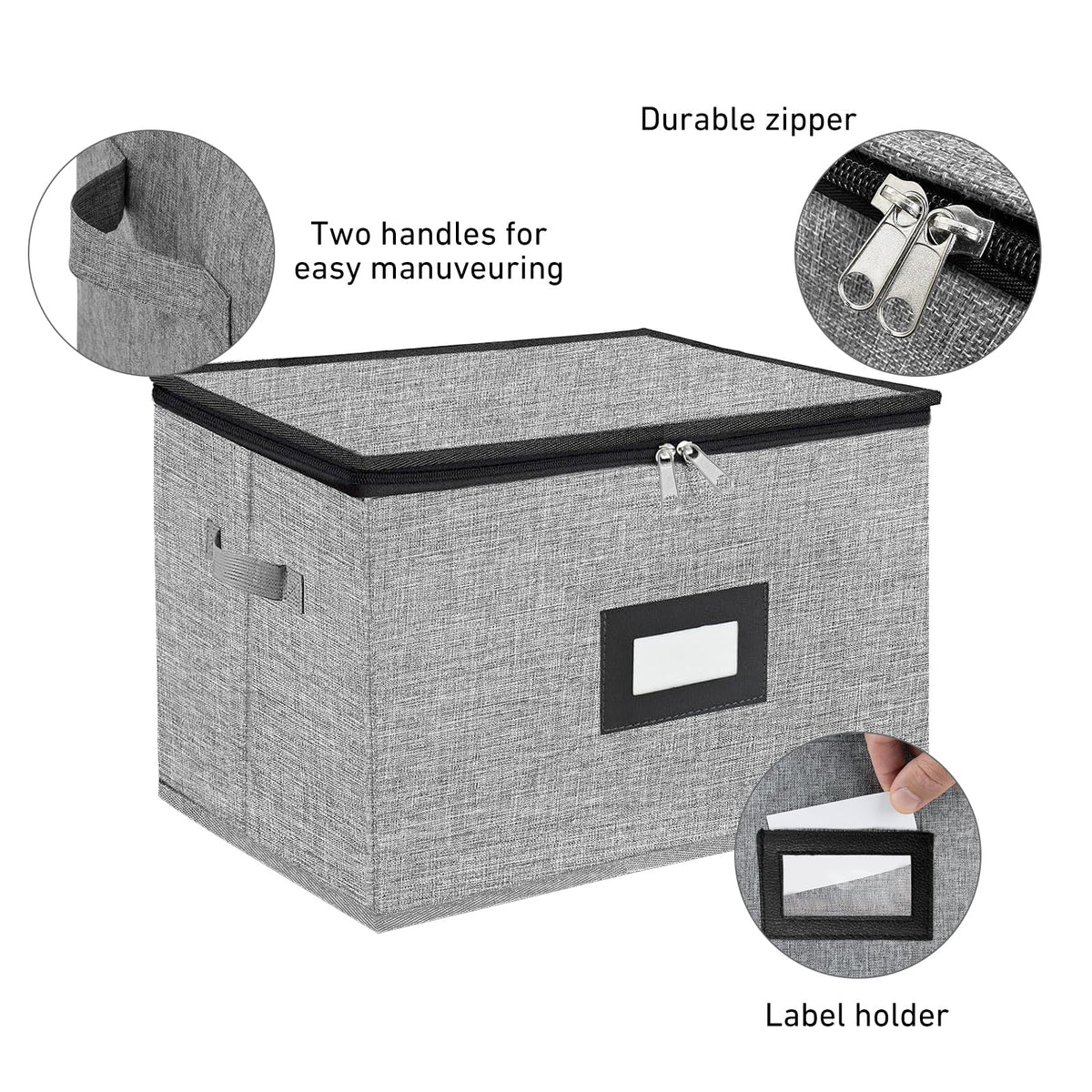 Hurzmoro stackable design saves cabinet space and simplifies storage.
