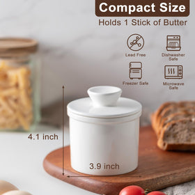 Husfunov airtight seal ensures butter stays soft and ready to spread