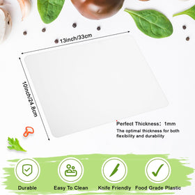 Hushee cutting sheets on counter for fast, mess-free prep.