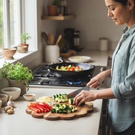 Hushee outdoor picnic cutting board is lightweight and durable for travel.
