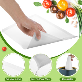 Hushee PP plastic cutting board sheets protect surfaces during prep.