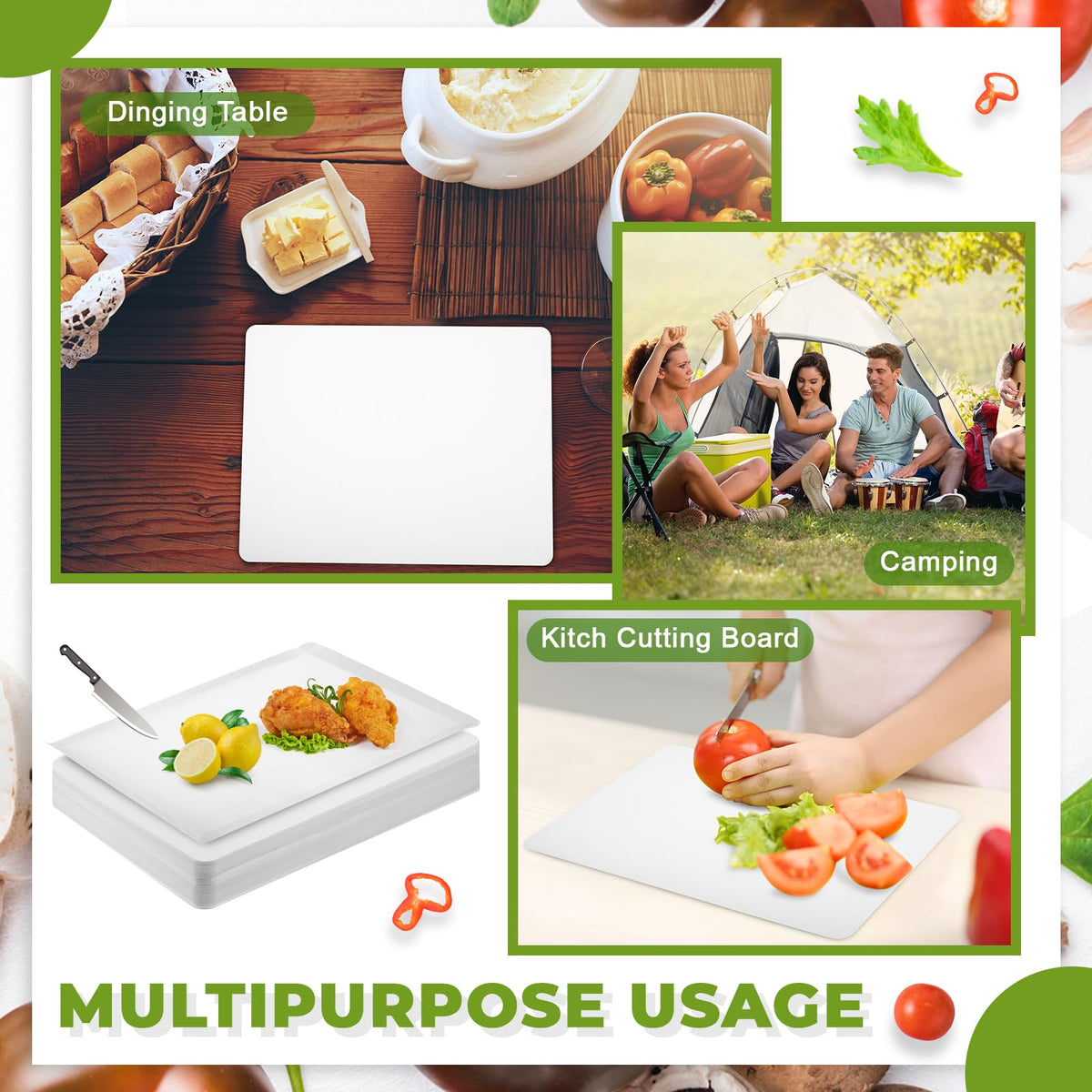 Hushee white cutting sheet design enhances visibility and organization.