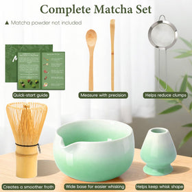 HUSHHAVN bamboo chasen designed with fine tines for authentic texture.