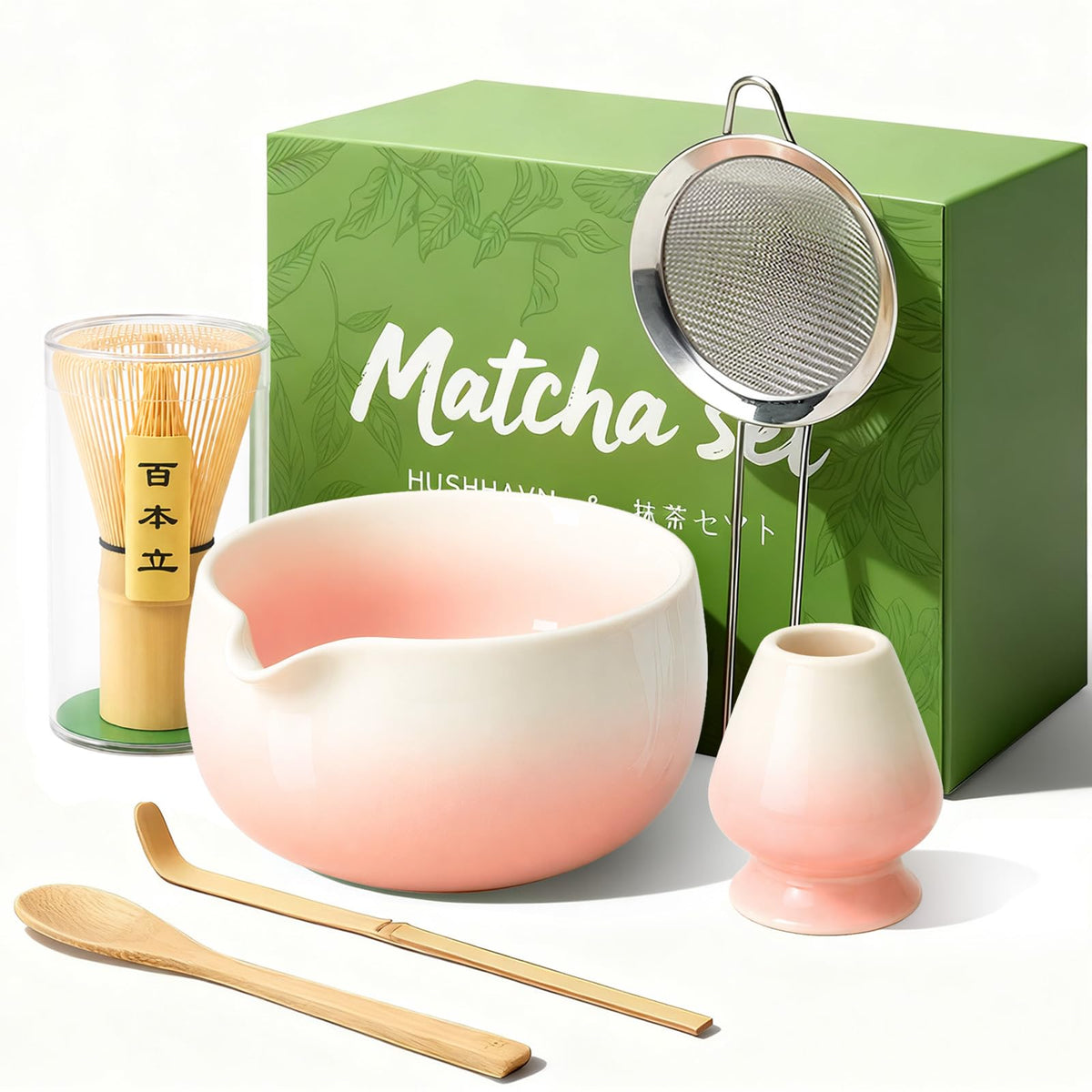 HUSHHAVN ceramic bowl with 18oz capacity for smooth matcha prep