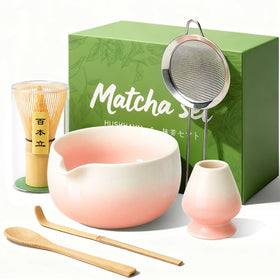 HUSHHAVN ceramic bowl with 18oz capacity for smooth matcha prep