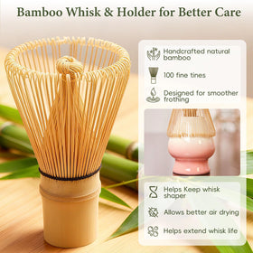 HUSHHAVN matcha whisk holder keeps tools organized