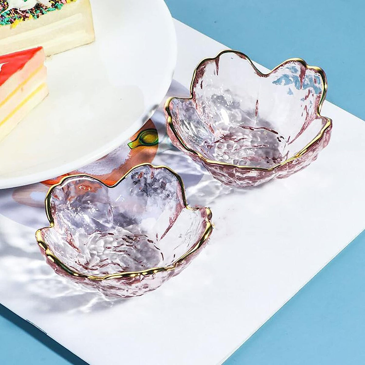 Husippend eco-friendly lead-free glass with gold rim adds elegance