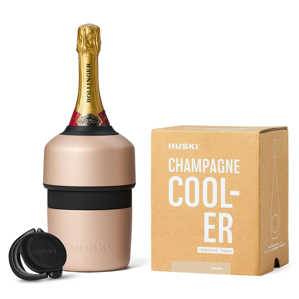 Huski Champagne Chiller main view shows a sleek, low-profile design for table display.