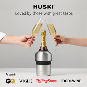 Huski Champagne Chiller gift-ready packaging emphasizes eco-friendly presentation.