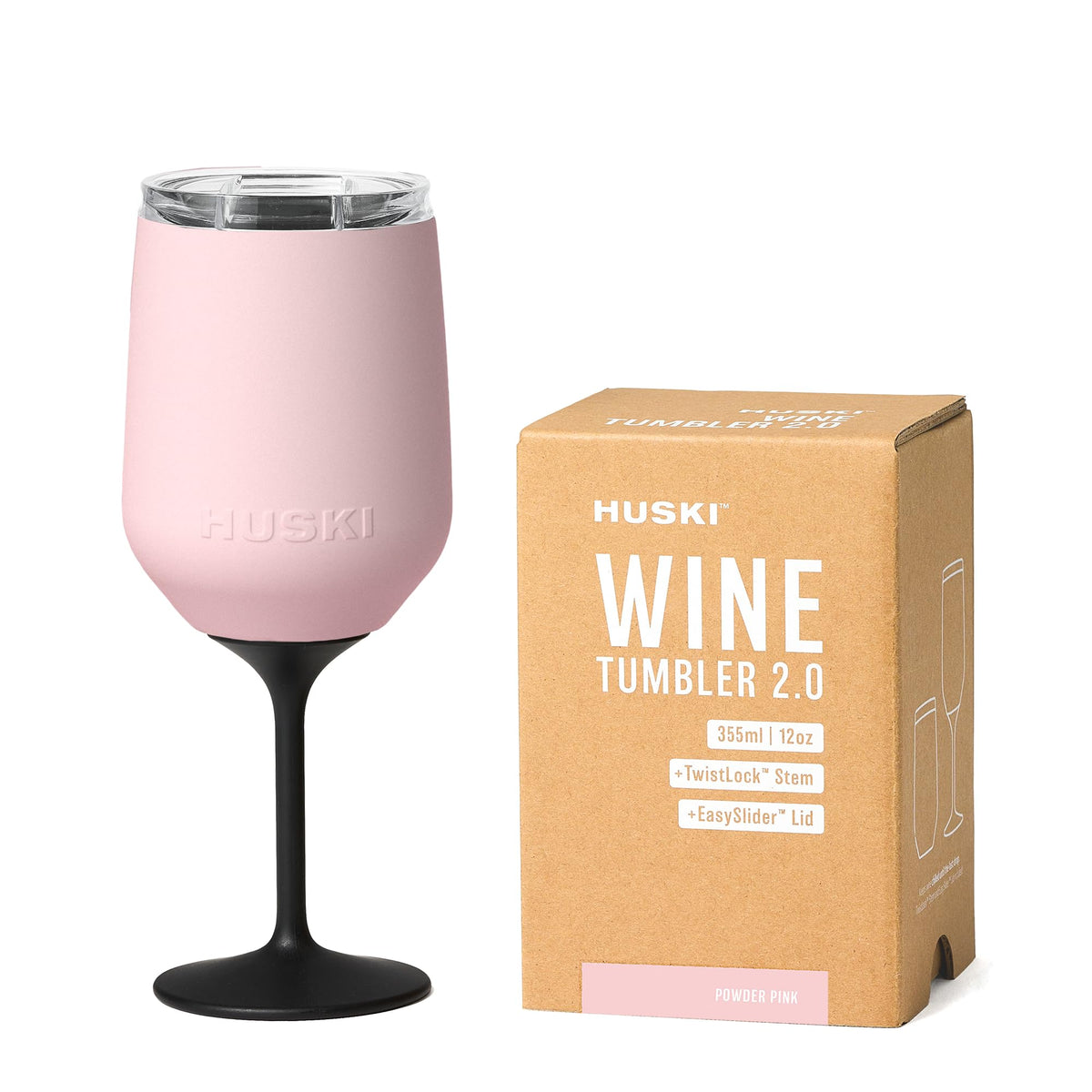 Huski Wine Tumbler 2.0 with detachable stem for versatile use.