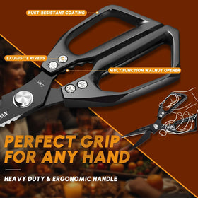 Huusk ergonomic handles for comfortable grip and reduced fatigue.