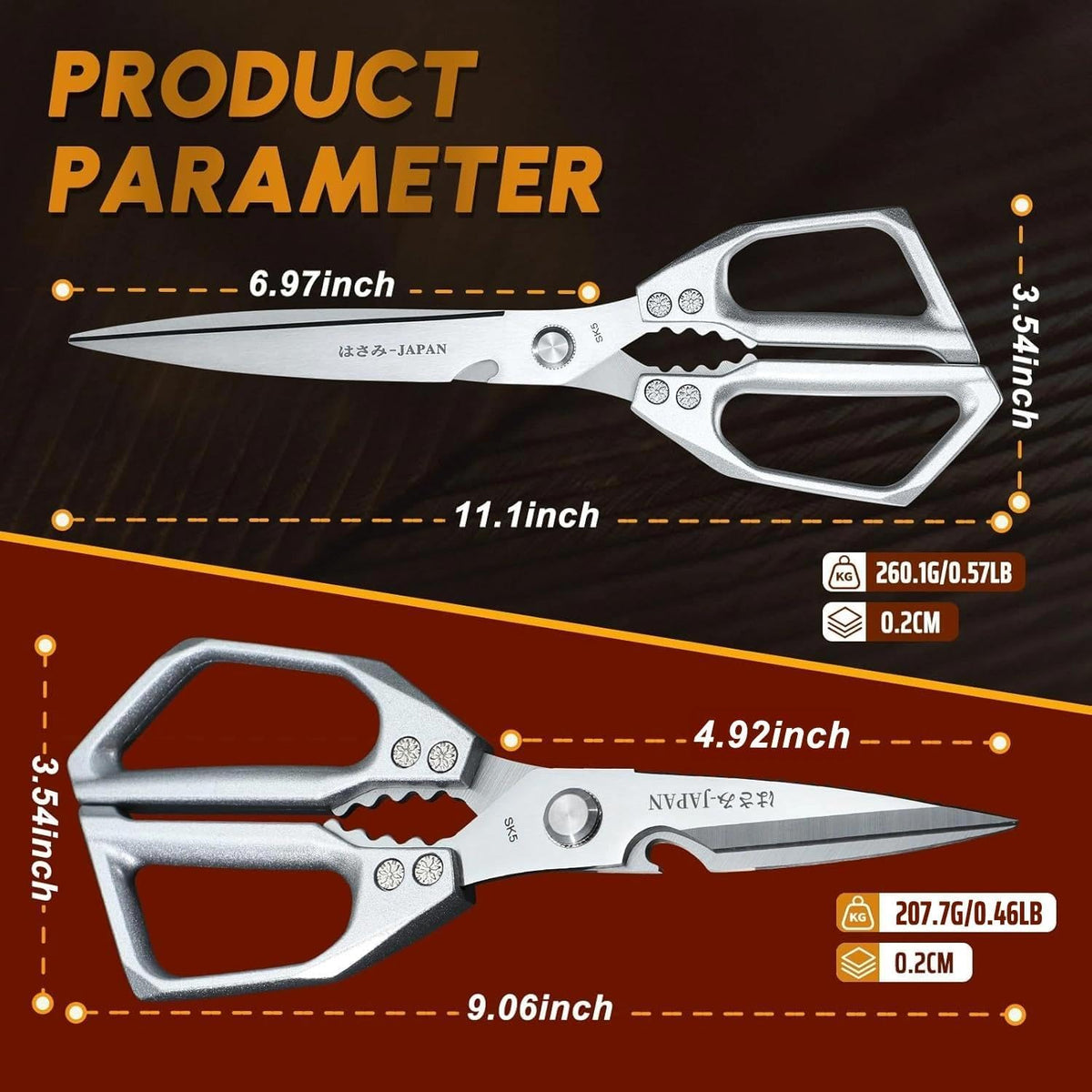Dishwasher-safe Huusk kitchen scissors for easy cleaning after meals