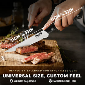 Huusk knives in magnetic gift box, ready for gifting.