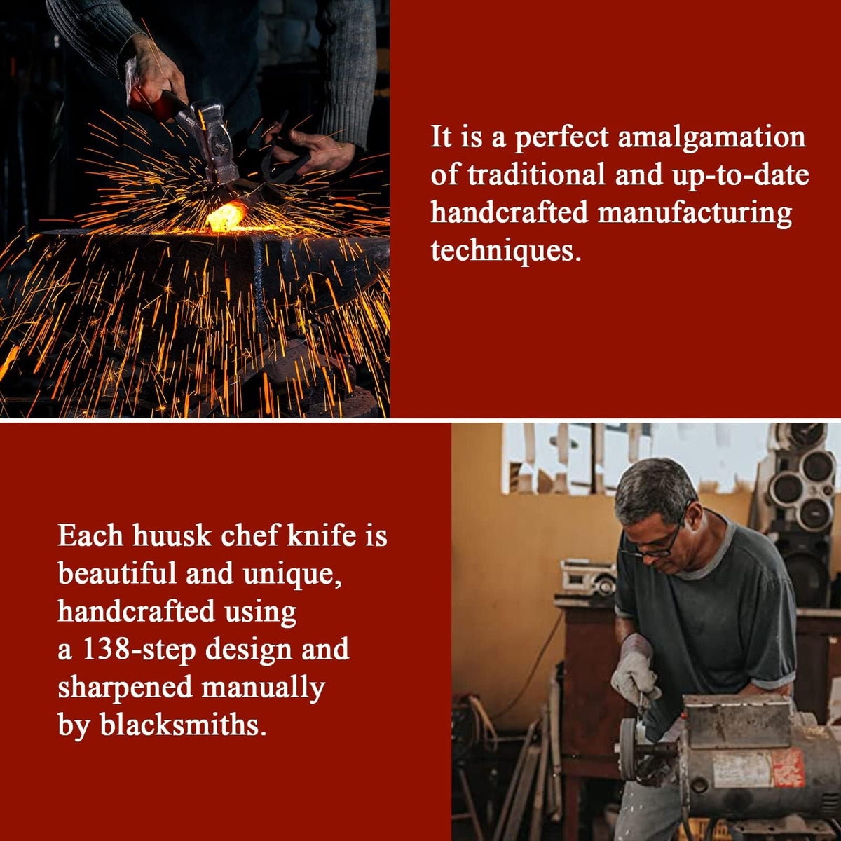 Huusk full-tang Viking design provides balanced control and durability.