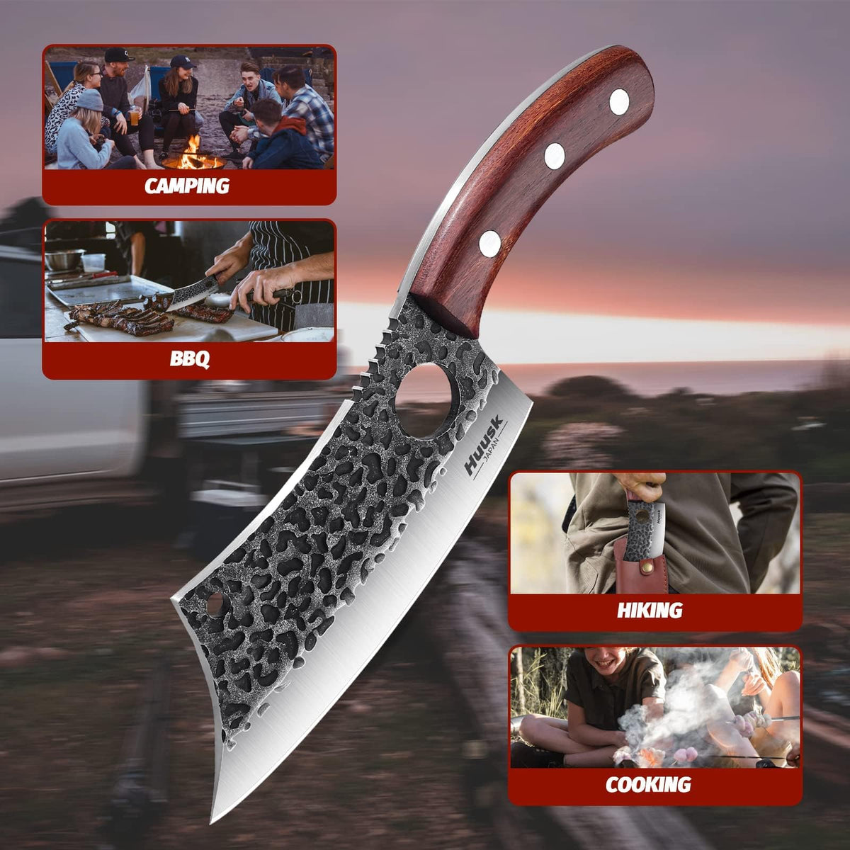 Huusk gift box presentation makes this knife a premium Christmas gift.