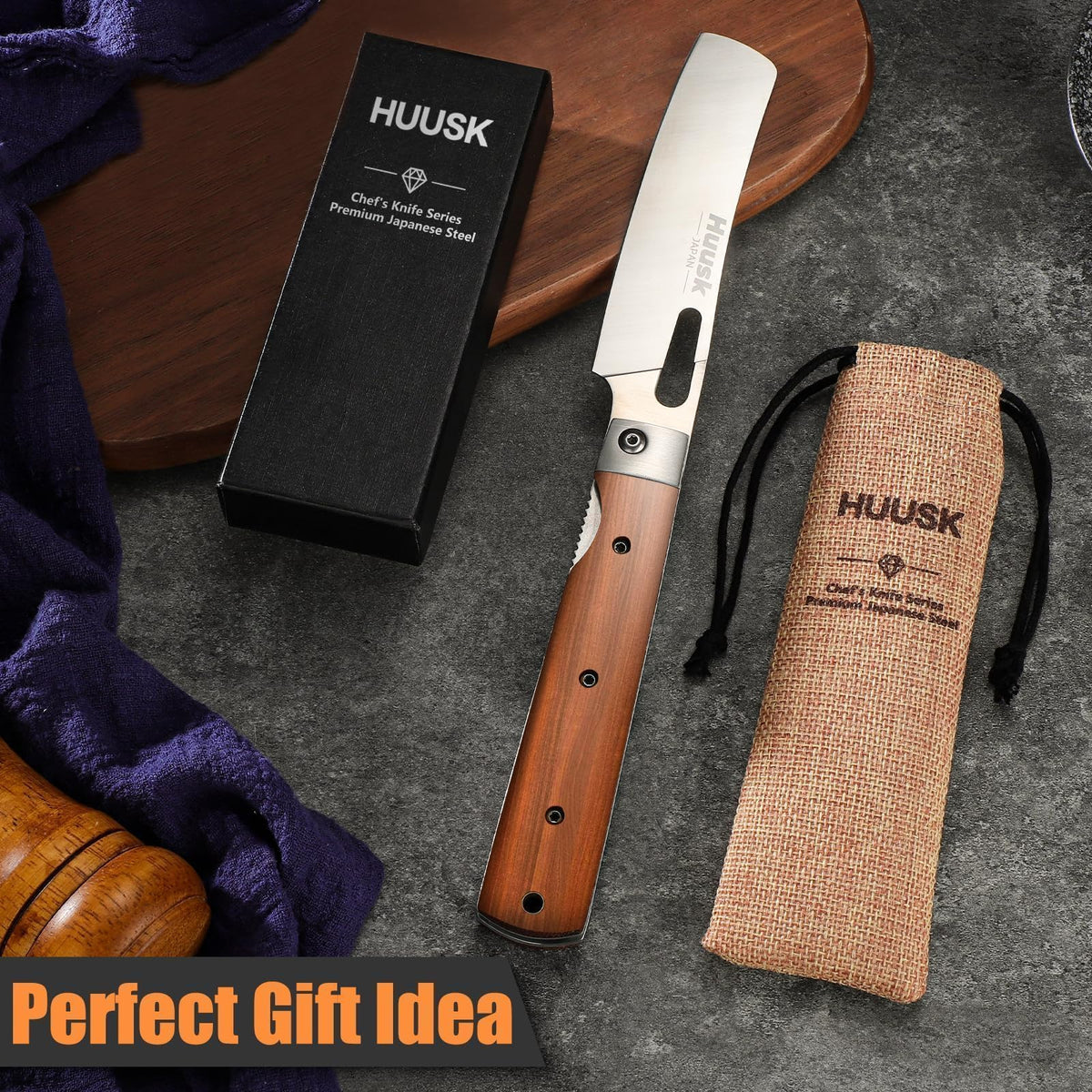 Huusk Nakiri knife gift-ready packaging for special occasions