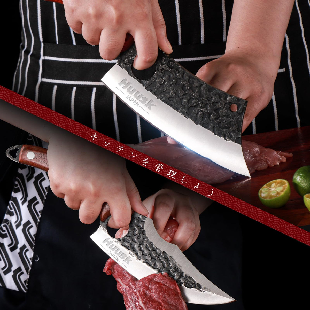 Huusk Viking carving knife close-up ideal for carving and detailing.