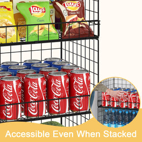 Huxitocan fruit and vegetable storage bin keeps produce visible and fresh.
