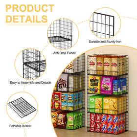 Huxitocan snack organizer bins simplify snack time with easy access.