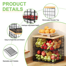 Huxitocan stackable and foldable design saves cabinet space.