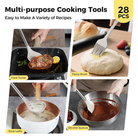 Hvygss anti-scald stainless steel handle reduces heat transfer