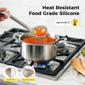 Hvygss silicone spatula with soft tip for nonstick cookware