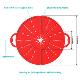 HWXQJJHONEY foldable splash guard for mess-free stir-fry