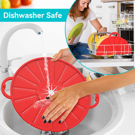 HWXQJJHONEY non-stick splatter screen cleans easily