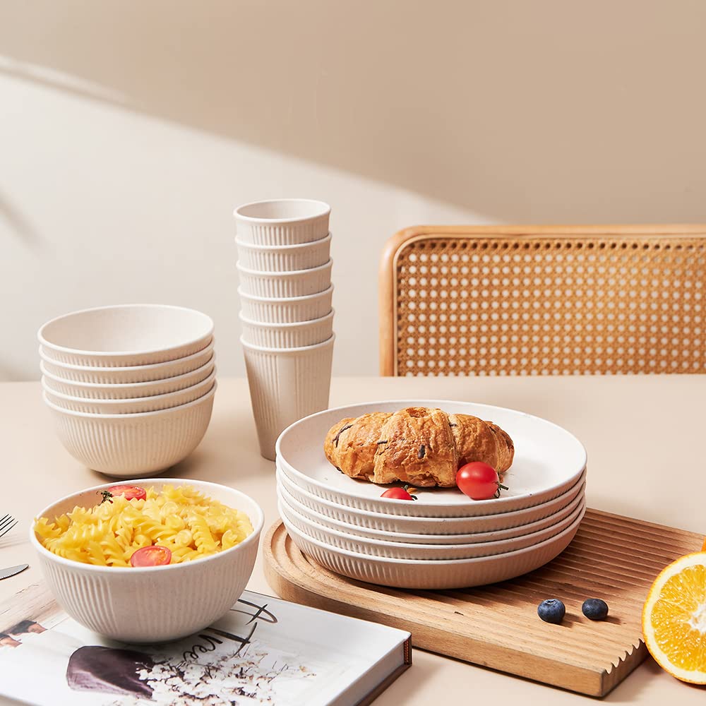 HXYPN wheat straw cereal bowls—lightweight and eco-friendly for everyday breakfasts
