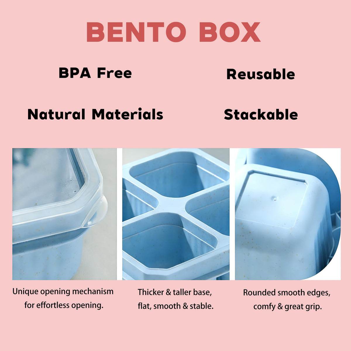 HYDMY BPA-free wheat straw material supports durable, reusable meal prep.
