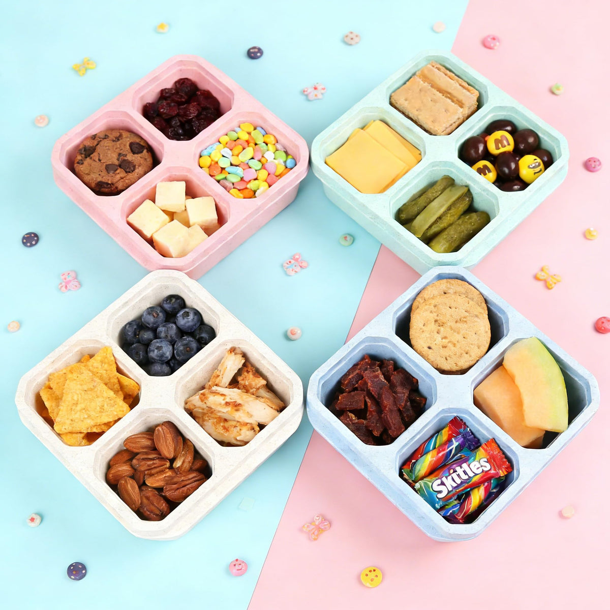 HYDMY color options help you identify meals at a glance.