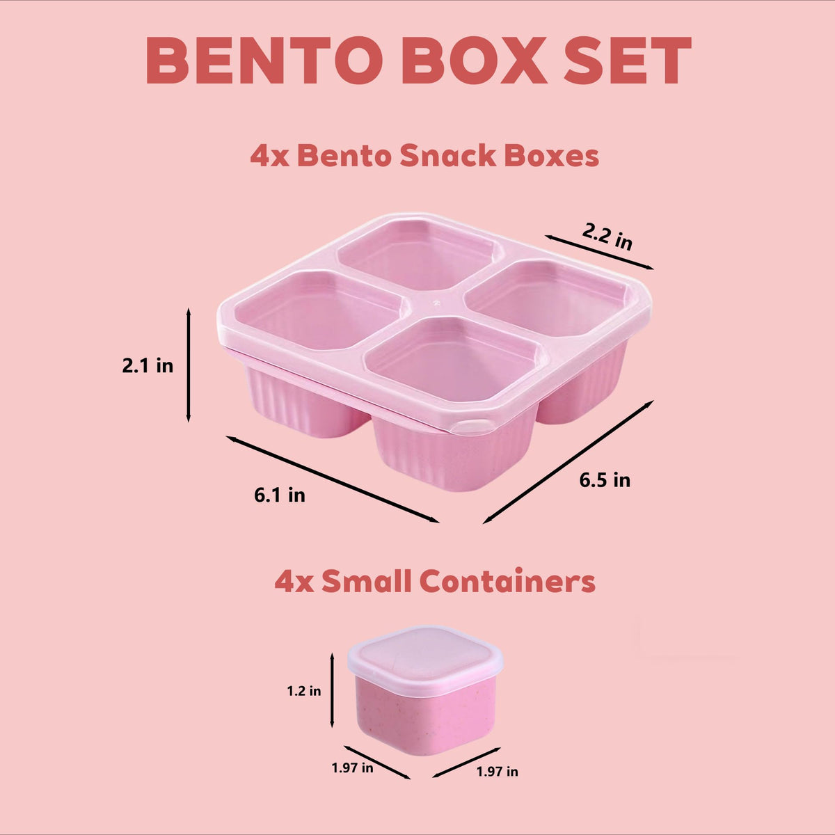 HYDMY stackable bento box saves fridge and bag space.