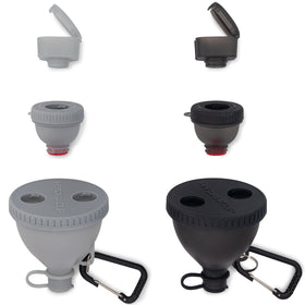 Hydra Cup large 6oz funnel top view for mess-free pouring