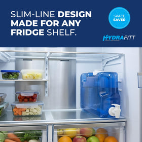 HYDRAFITT leakproof spigot ensures clean pours into cups.