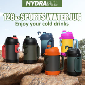 Hydraful 128oz capacity supports all-day hydration during outdoor activities