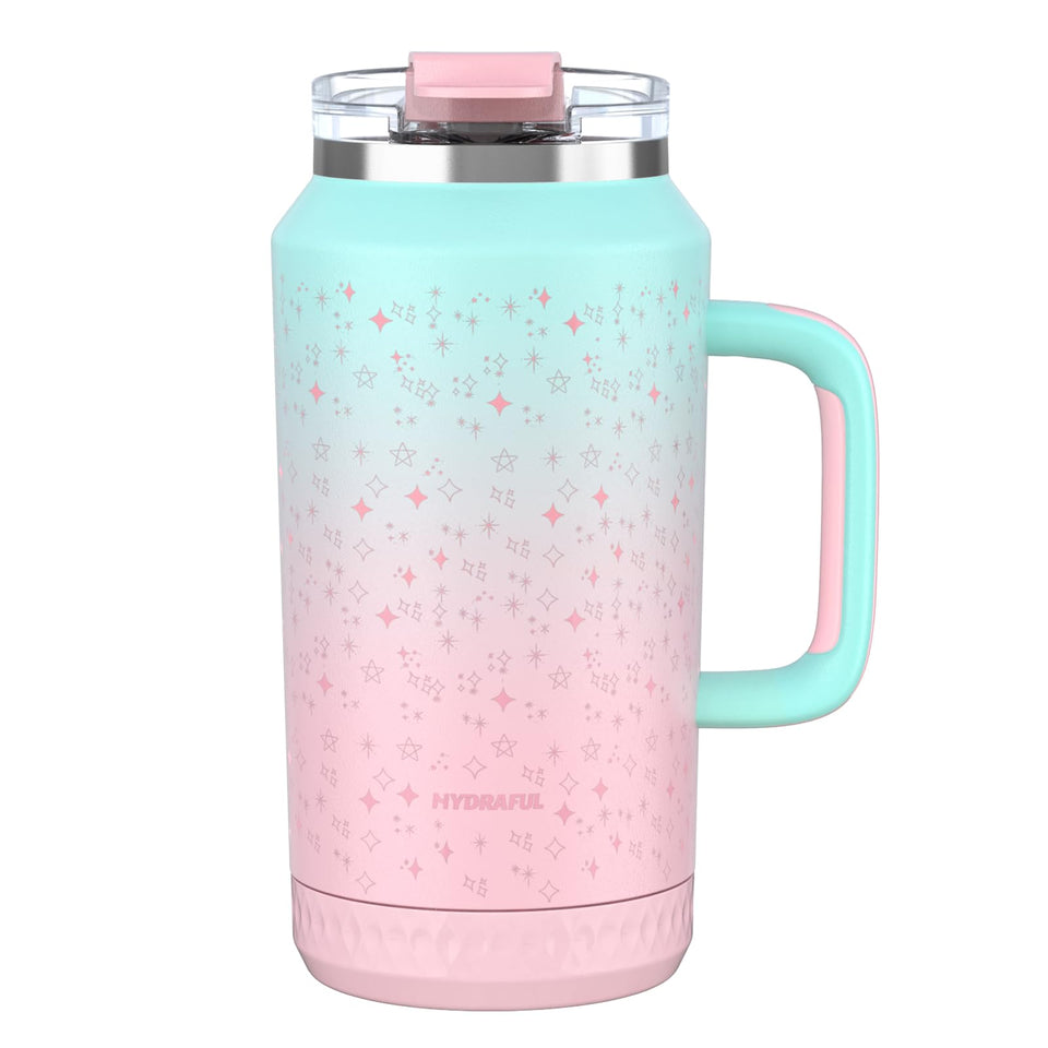 Hydraful 64oz tumbler with handle and straw for easy on-the-go hydration