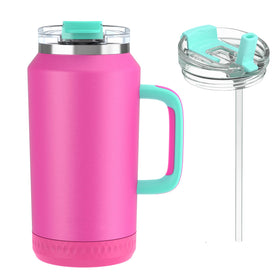 Hydraful 64oz tumbler with handle and straw for easy all-day hydration on the go.