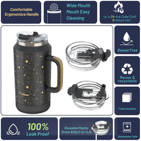 Hydraful tumbler with straw for easy hydration on the move