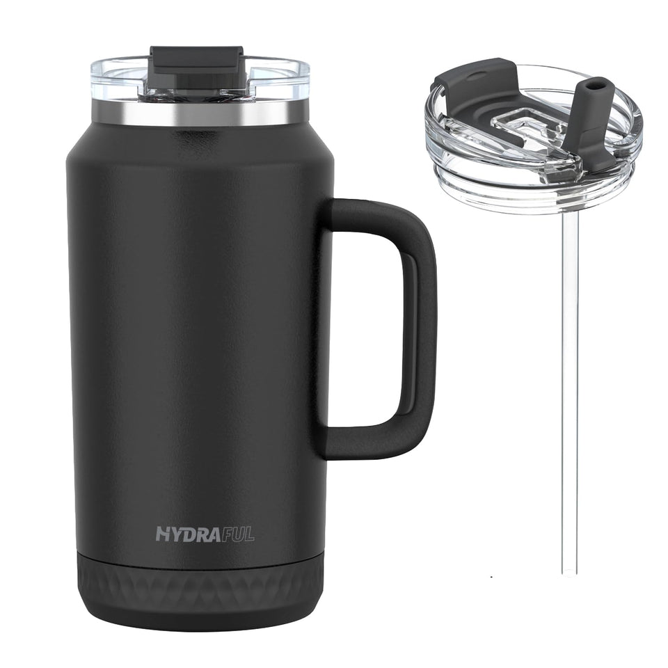 Hydraful 64oz tumbler with handle for comfortable, portable hydration on the go