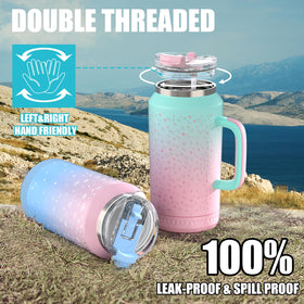 Hydraful dishwasher-safe 64oz tumbler simplifies cleaning after activities