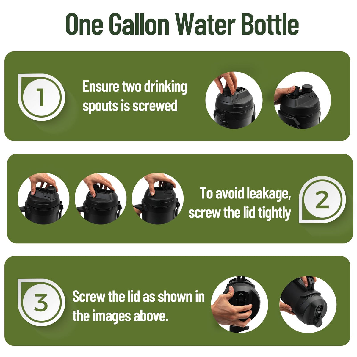 Hydraful Gallon Jug in gym or hiking setting demonstrates portability.