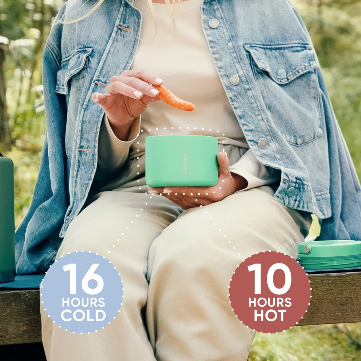 Hydrapeak thermal storage supports hot or cold meals on the go.