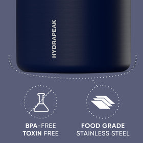 Hydrapeak 18oz vacuum-insulated stainless steel keeps liquids at temperature.