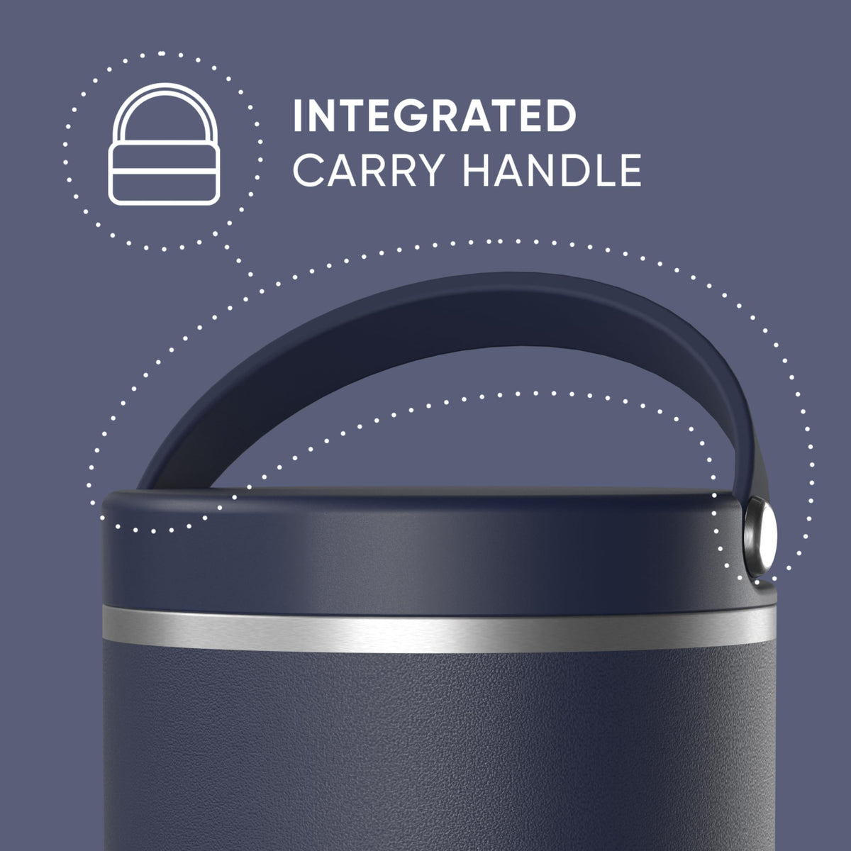 Hydrapeak folding handle enables comfortable carrying