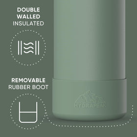 Hydrapeak bottle with integrated carry handle for easy transport.