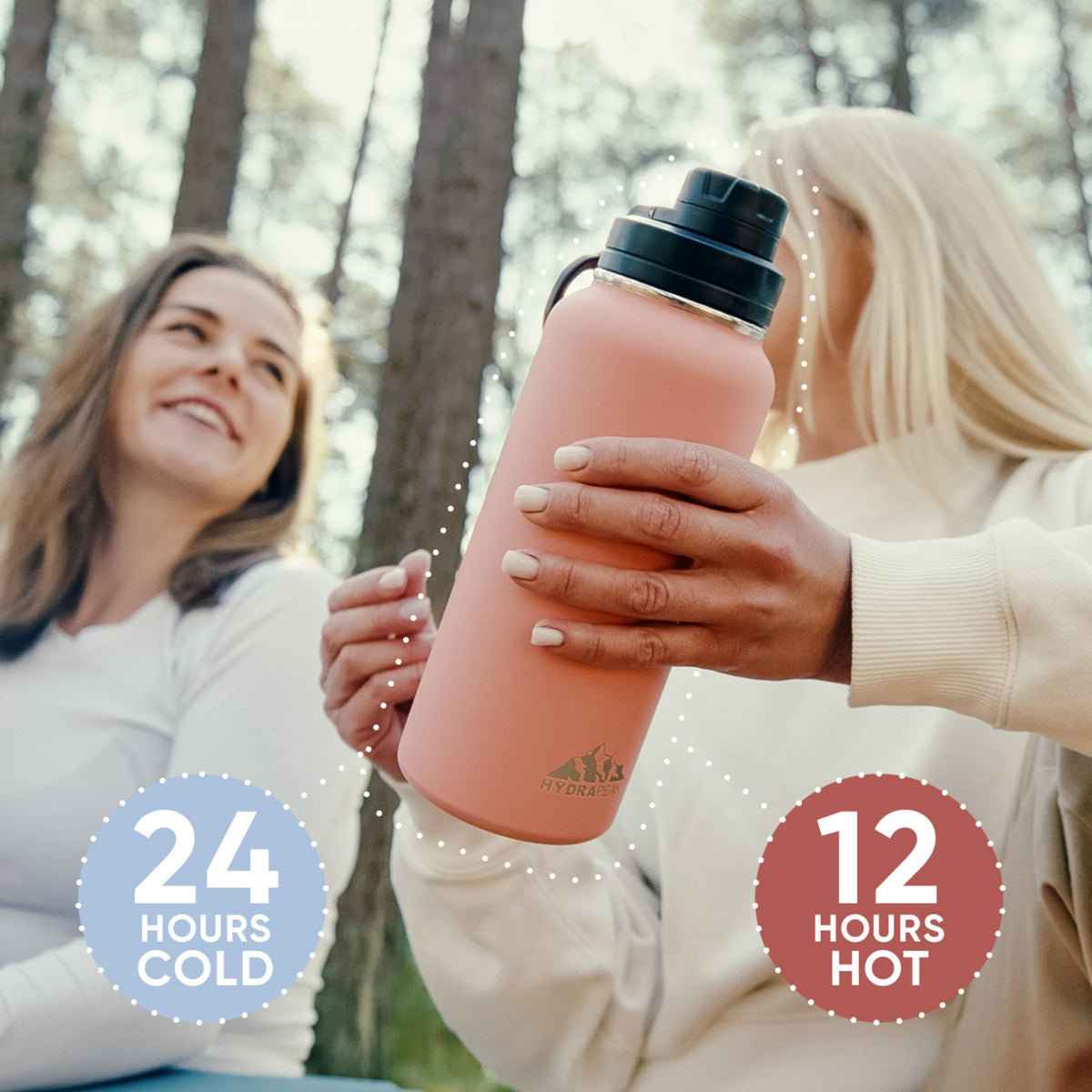 Hydrapeak 32oz bottle with multi-size options for different days