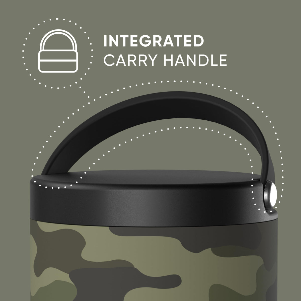 Hydrapeak 32oz jar showing hot food inside for warmth