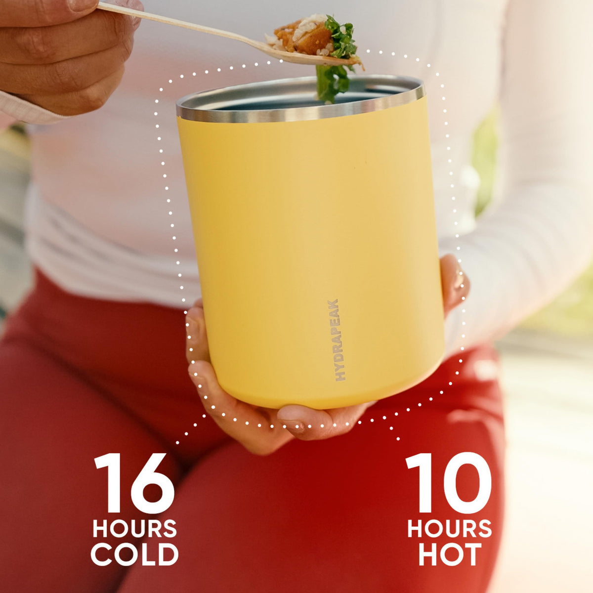 Hydrapeak 32oz food jar odor-free interior for easy cleaning.