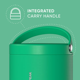 Hydrapeak with folding handle enables easy carrying on the go.